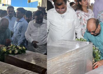 4 bodies from the state arrived in Mumbai, Minister Gulabrao Patil paid tributes at the airport in Pahalgam attack