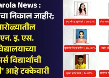 Parola News : बारावीचा निकाल जाहीर; पारोळ्यातील एन. इ. एस. विद्यालयाच्या टॉपर्स विद्यार्थांची ‘अशी’ आहे टक्केवारी