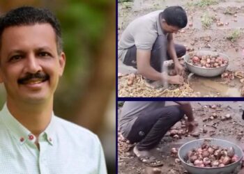 तीन एकरातील कांदा चिखलात गेला; मुलीच्या शिक्षणासाठी शब्द दिलेल्या बापाची निराशा अन् मिलिंद नार्वेकरांचा मदतीचा हात