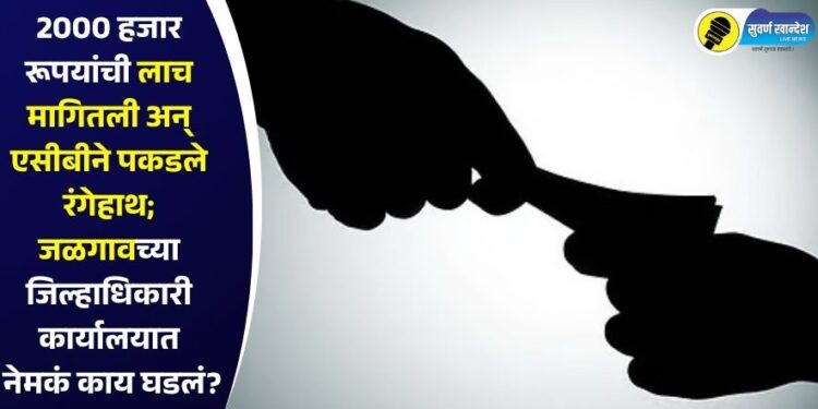 2000 हजार रूपयांची लाच मागितली अन् एसीबीने पकडले रंगेहाथ; जळगावच्या जिल्हाधिकारी कार्यालयात नेमकं काय घडलं?