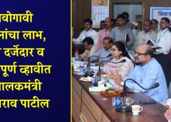 गावोगावी योजनांचा लाभ, कामे दर्जेदार व वेळेत पूर्ण व्हावीत – पालकमंत्री गुलाबराव पाटील