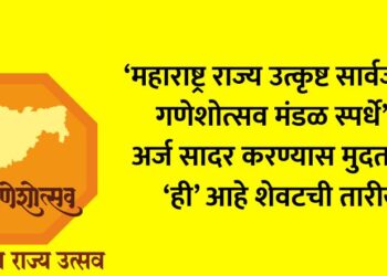 Extension of the deadline for submission of applications for the ‘Maharashtra State Excellent Public Ganeshotsav Mandal Competition’, this is the last date