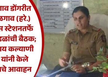 सातगाव डोंगरीत पिंपळगाव (हरे.) पोलीस स्टेशनतर्फे दुर्गा मंडळांची बैठक; एपीआय कल्याणी वर्मा यांनी केले महत्वाचे आवाहन