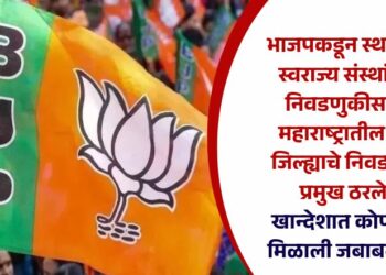 भाजपकडून स्थानिक स्वराज्य संस्थांच्या निवडणुकीसाठी महाराष्ट्रातील सर्व जिल्ह्याचे निवडणूक प्रमुख ठरले; खान्देशात कोणाला मिळाली जबाबदारी