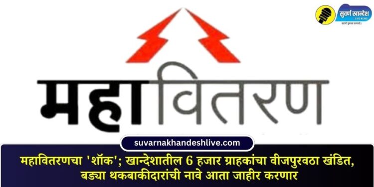 MSEDCL's 'shock': Power supply disconnected for 6,000 customers in Khandesh; names of major defaulters will now be published.