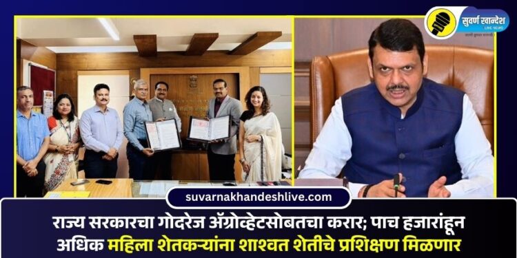 राज्य सरकारचा गोदरेज ॲग्रोव्हेटसोबतचा करार; पाच हजारांहून अधिक महिला शेतकऱ्यांना शाश्वत शेतीचे प्रशिक्षण मिळणार