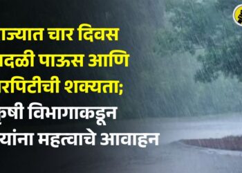 राज्यात चार दिवस वादळी पाऊस आणि गारपिटीची शक्यता; कृषी विभागाकडून शेतकऱ्यांना महत्वाचे आवाहन