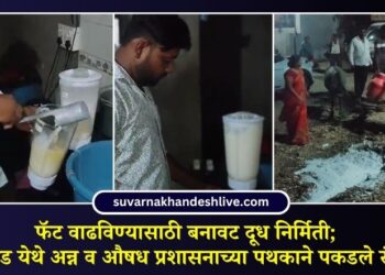 फॅट वाढविण्यासाठी बनावट दूध निर्मिती; भवरखेड येथे अन्न व औषध प्रशासनाच्या पथकाने पकडले रंगेहात