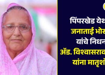 पिंपरखेड येथील जनाताई भोसले यांचे निधन; ॲड. विश्वासराव भोसले यांना मातृशोक