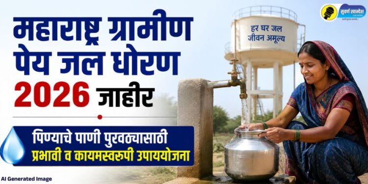 महाराष्ट्र ग्रामीण पेय जल धोरण 2026 जाहीर; पिण्याचे पाणी पुरवठ्यासाठी प्रभावी व कायमस्वरुपी उपाययोजना