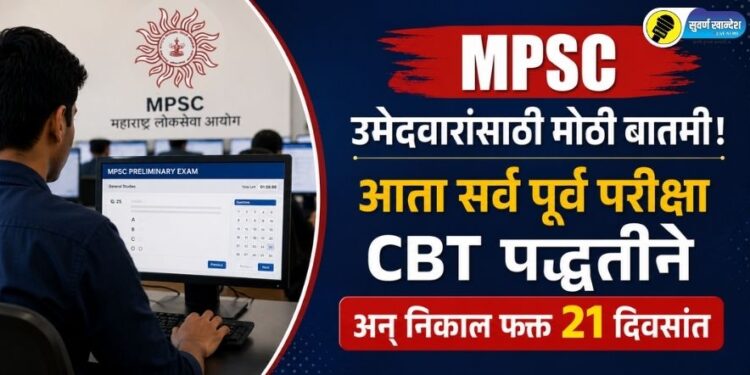 MPSC उमेदवारांसाठी मोठी बातमी! आता सर्व पूर्व परीक्षा CBT पद्धतीने अन् निकाल फक्त 21 दिवसांत