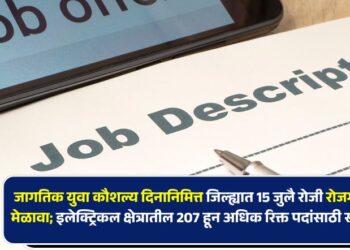 जागतिक युवा कौशल्य दिनानिमित्त जिल्ह्यात 15 जुलै रोजी रोजगार मेळावा; इलेक्ट्रिकल क्षेत्रातील २०७ हून अधिक रिक्त पदांसाठी संधी