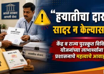 “हयातीचा दाखला सादर न केल्यास……!” केंद्र व राज्य पुरस्कृत विविध योजनांच्या लाभार्थ्यांना प्रशासनाचे महत्वाचे आवाहन