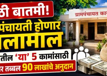 मोठी बातमी! ग्रामपंचायतीला आणखी विशेष कामांसाठी 90 लाखांचे मिळणार अनुदान, गावातील ‘या’ 5 कामांचा समावेश
