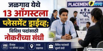 जळगाव येथे 13 ऑगस्टला प्लेसमेंट ड्राईव्ह; विविध पदांसाठी नोकरीच्या संधी