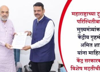 महाराष्ट्राच्या दुष्काळी परिस्थितीबाबत मुख्यमंत्र्यांकडून अमित शाह यांना माहिती; केंद्र सरकारकडून विशेष मदतीची मागणी